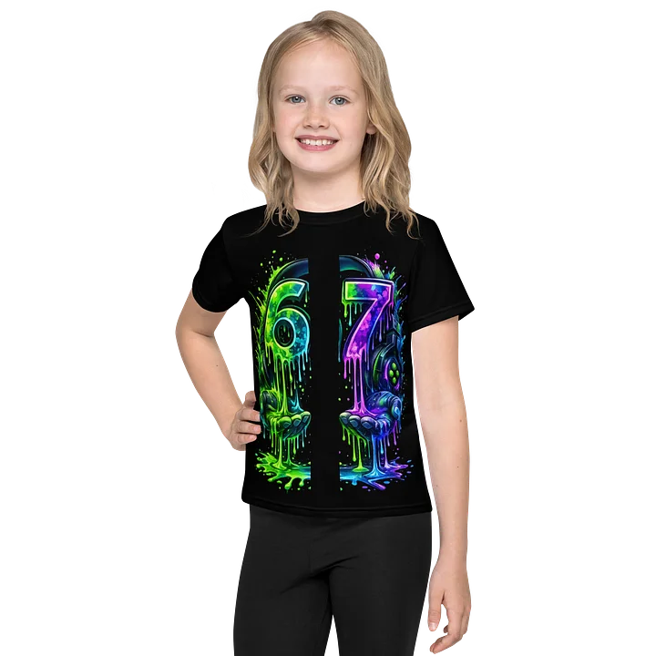 Neon Drip 67 Kids Tee product image (1)