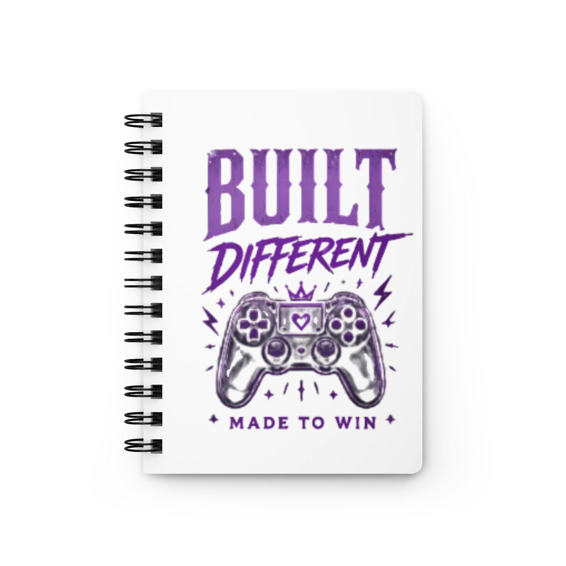 Built Different Gamer Spiral Journal product image (1)
