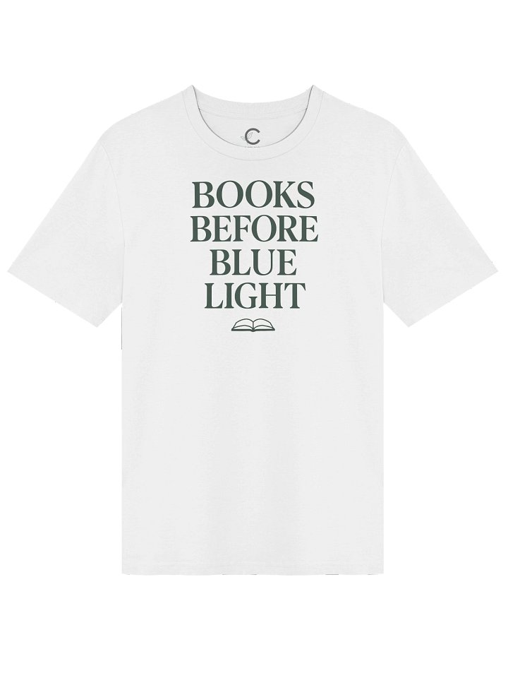 Books Before Blue Light Organic T-Shirt product image (2)