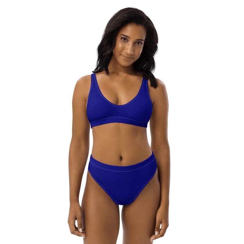 Plain Color Navy Blue Bikini Set product image (1)