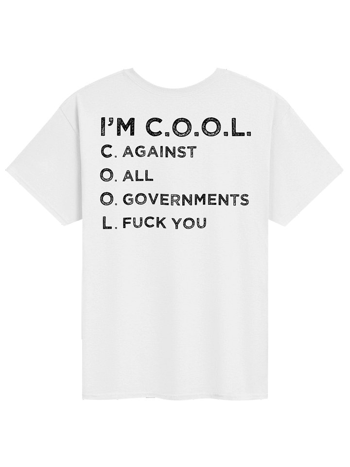 I'M COOL (AGAINST ALL GOVT'S FUCK YOU) W/ INSIGNIA product image (2)