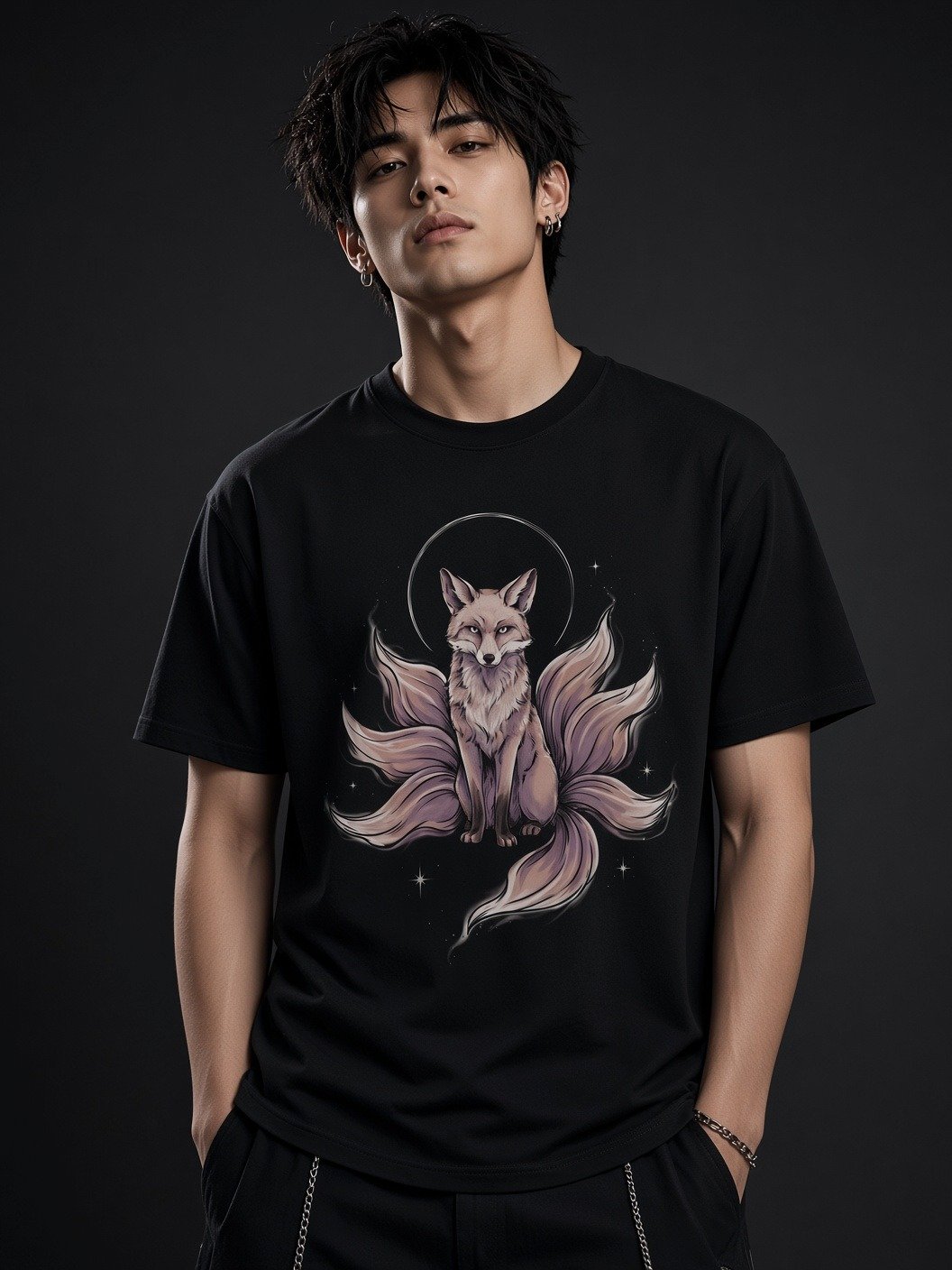 The Nine-Tailed Seer // Mystic Kitsune Heavyweight Tee product image (2)