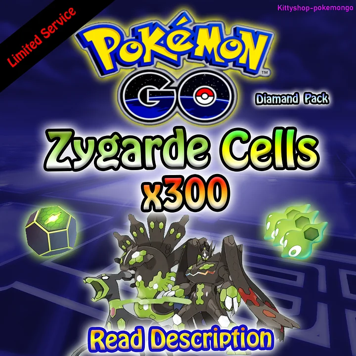 🟢Pokémon Go! - Zygarde Cells x300 (Diamand Pack) 100% Safe - Limited Offer✅ product image (1)