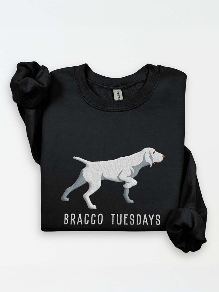 Bracco Tuesdays Sweatshirt (Embroidered) of a Bracco Italiano(White) product image (1)