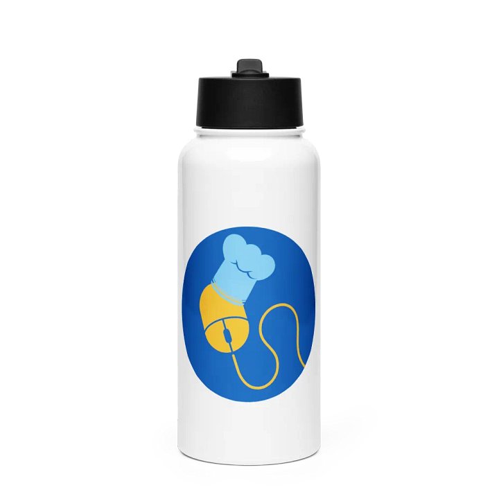 CAFC Chef Mouse Bottle with Lid and Straw product image (1)