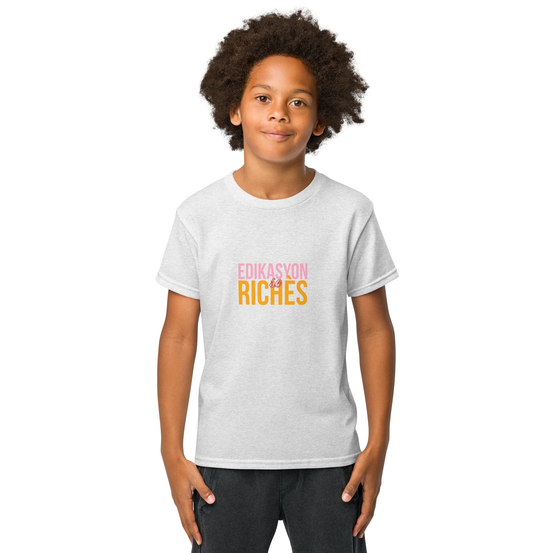 Edikasyon se Richès Youth Sport T-Shirt – Train Smart. Lead Bold. product image (1)