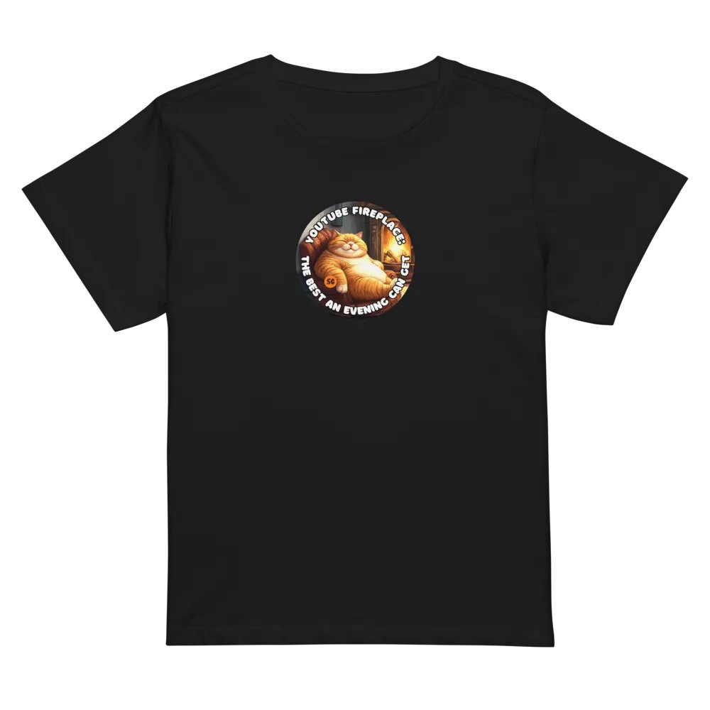Cozy Cat - YouTube Fireplace: The Best an Evening Can Get | High Waisted Tee product image (1)