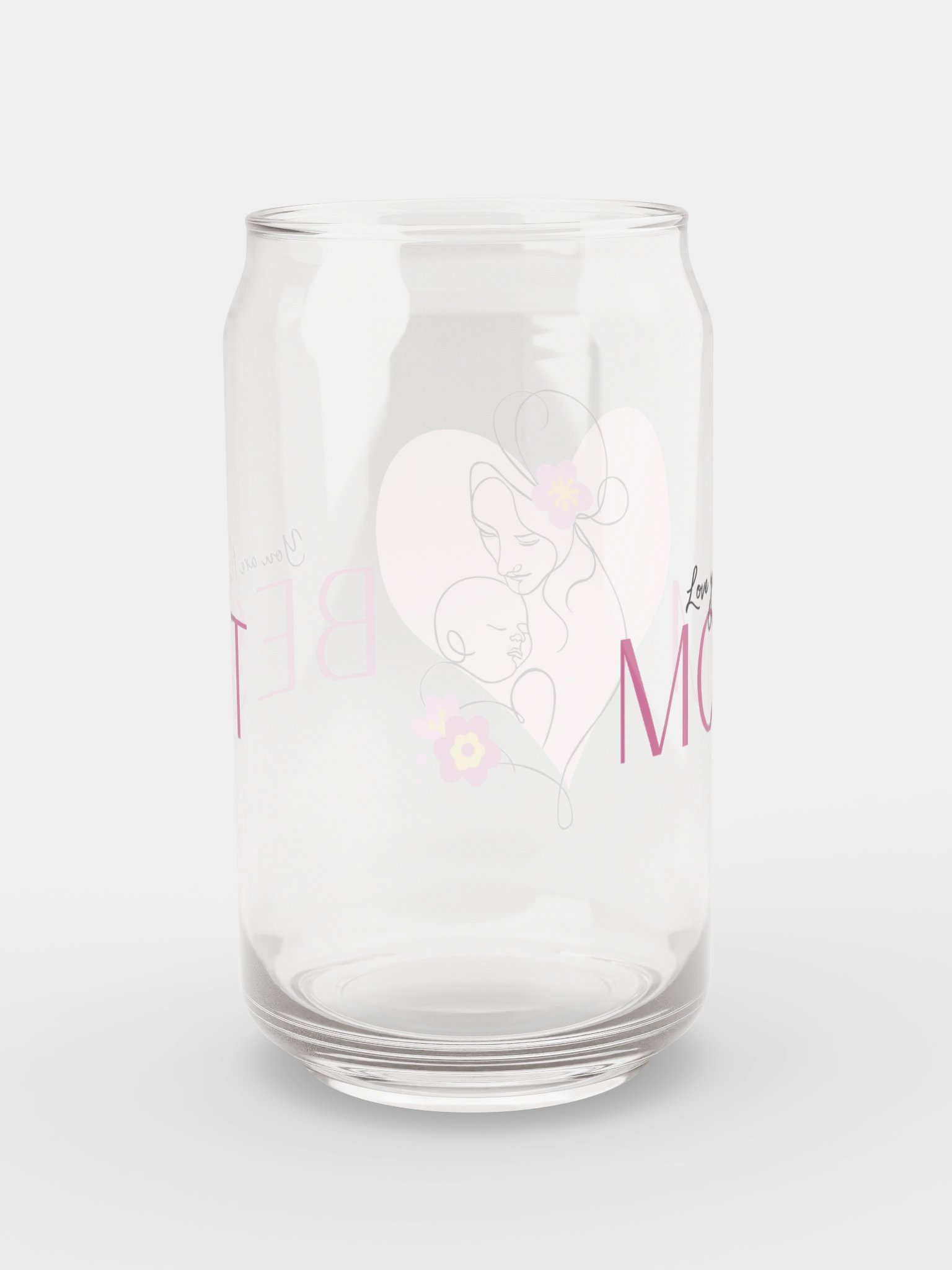 Mom Is the Best Can Glass product image (8)