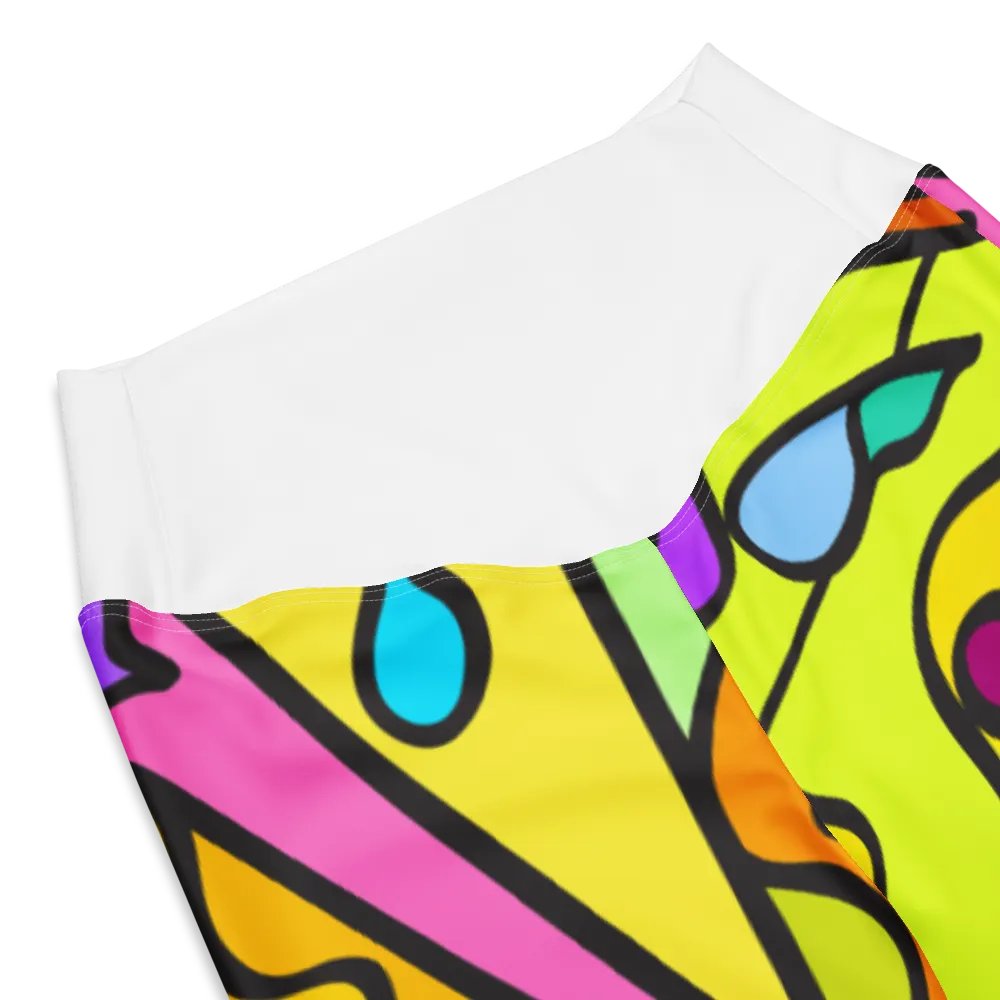 SwirlScape Flare Leggings - Wave at Sunset product image (8)
