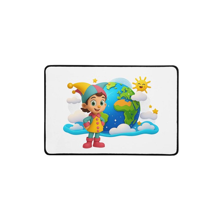 JessyJesty Earth Desk Mat – Colorful Planet Vibes for Your Desk product image (1)