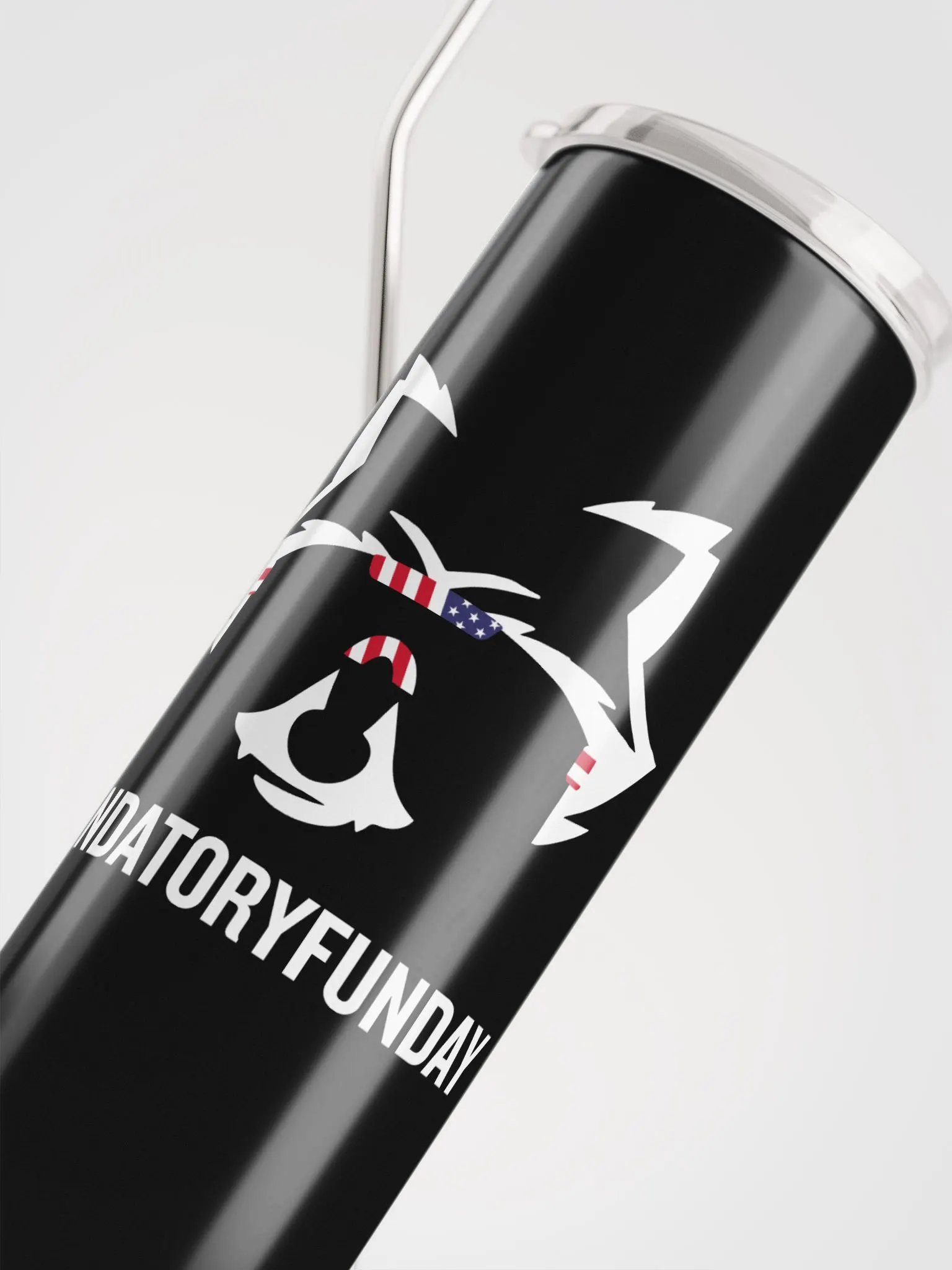 MandatoryFunDay Tumbler White Lettering product image (5)