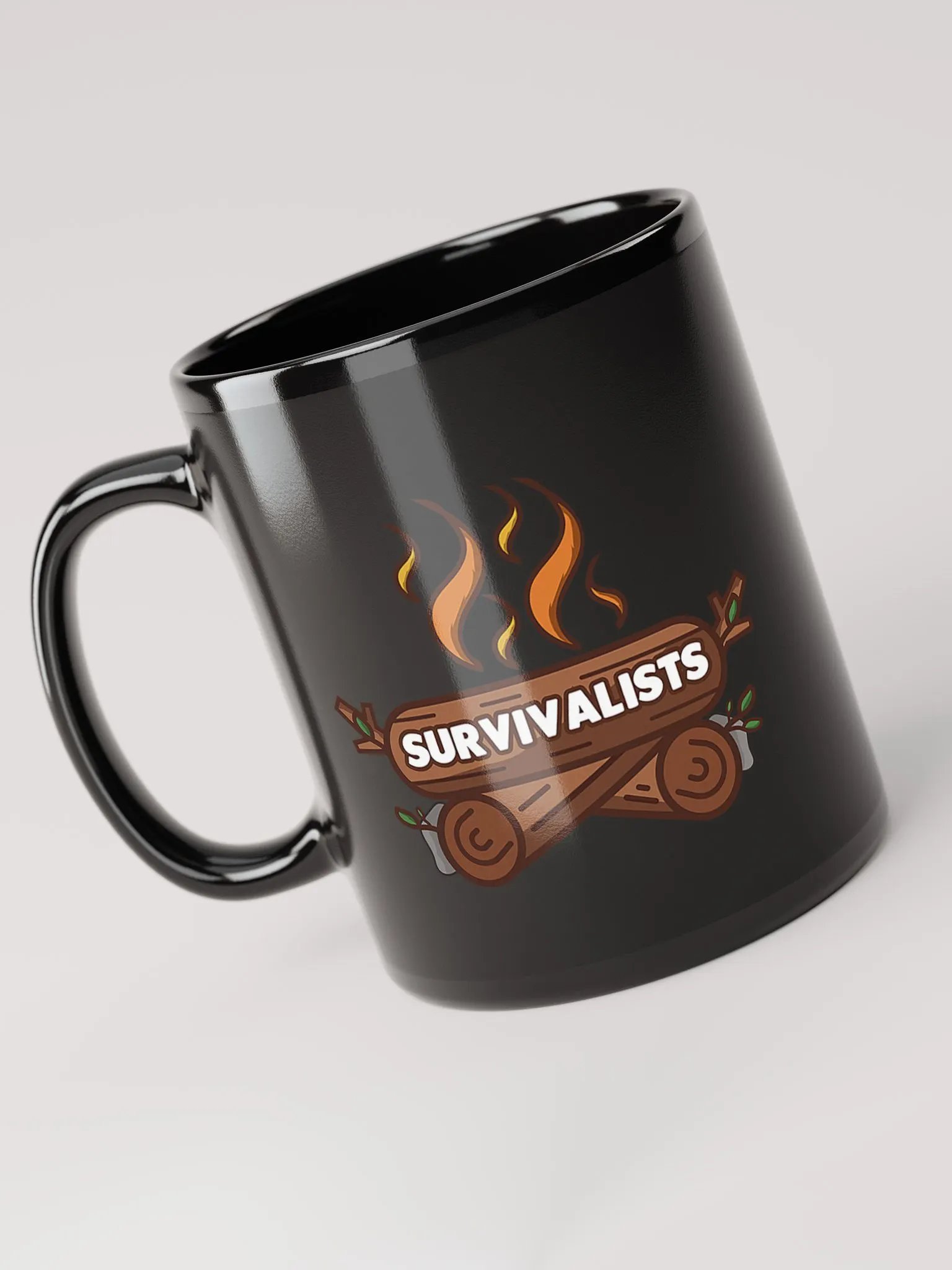 Survivalists Black Glossy Mug product image (3)