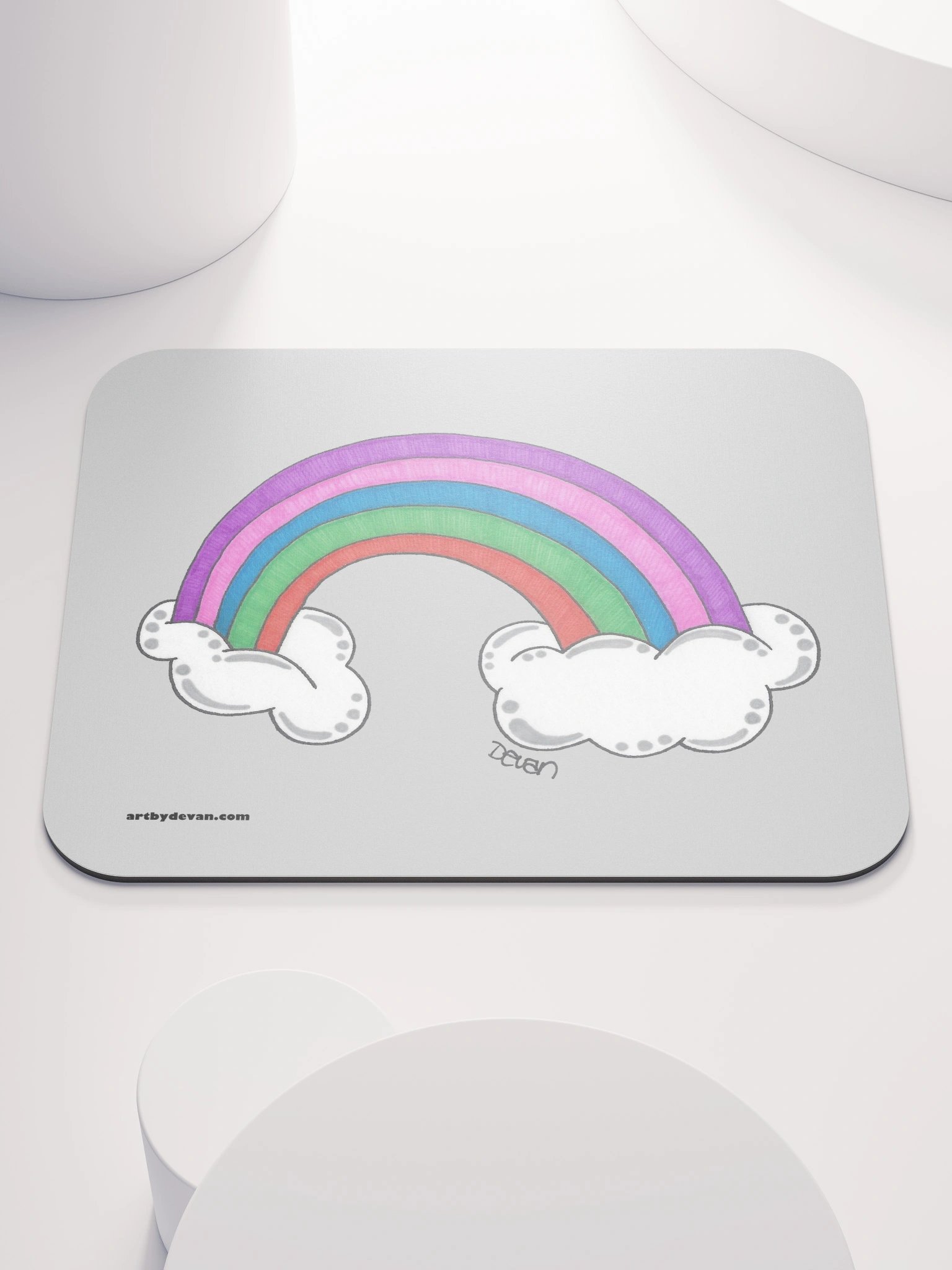 Bold Rainbow Mousepad product image (1)