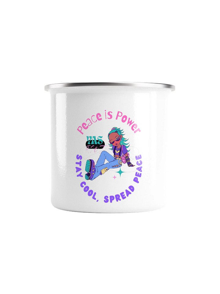Peace is Power Enamel Mug product image (2)
