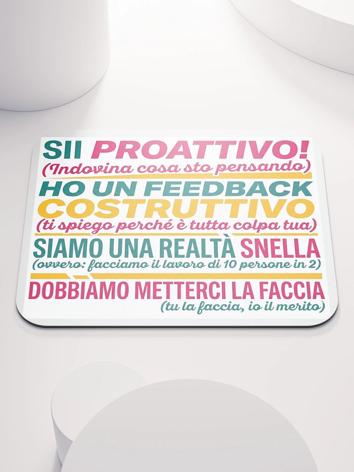 🖱️ Mouse Pad "Corporate Drama Edition" – Job Jungle Survival Kit product image (1)