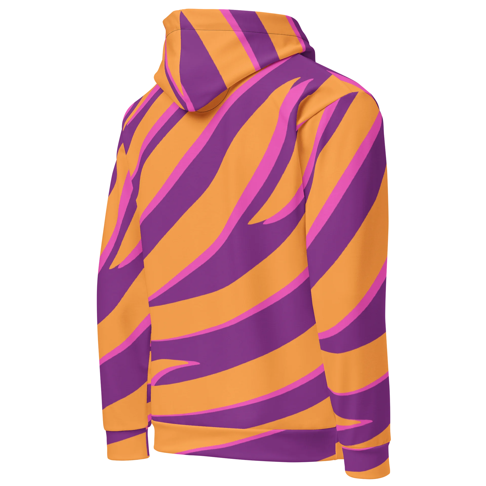 Tiger Print Graphic Hoodie – Orange Purple product image (4)