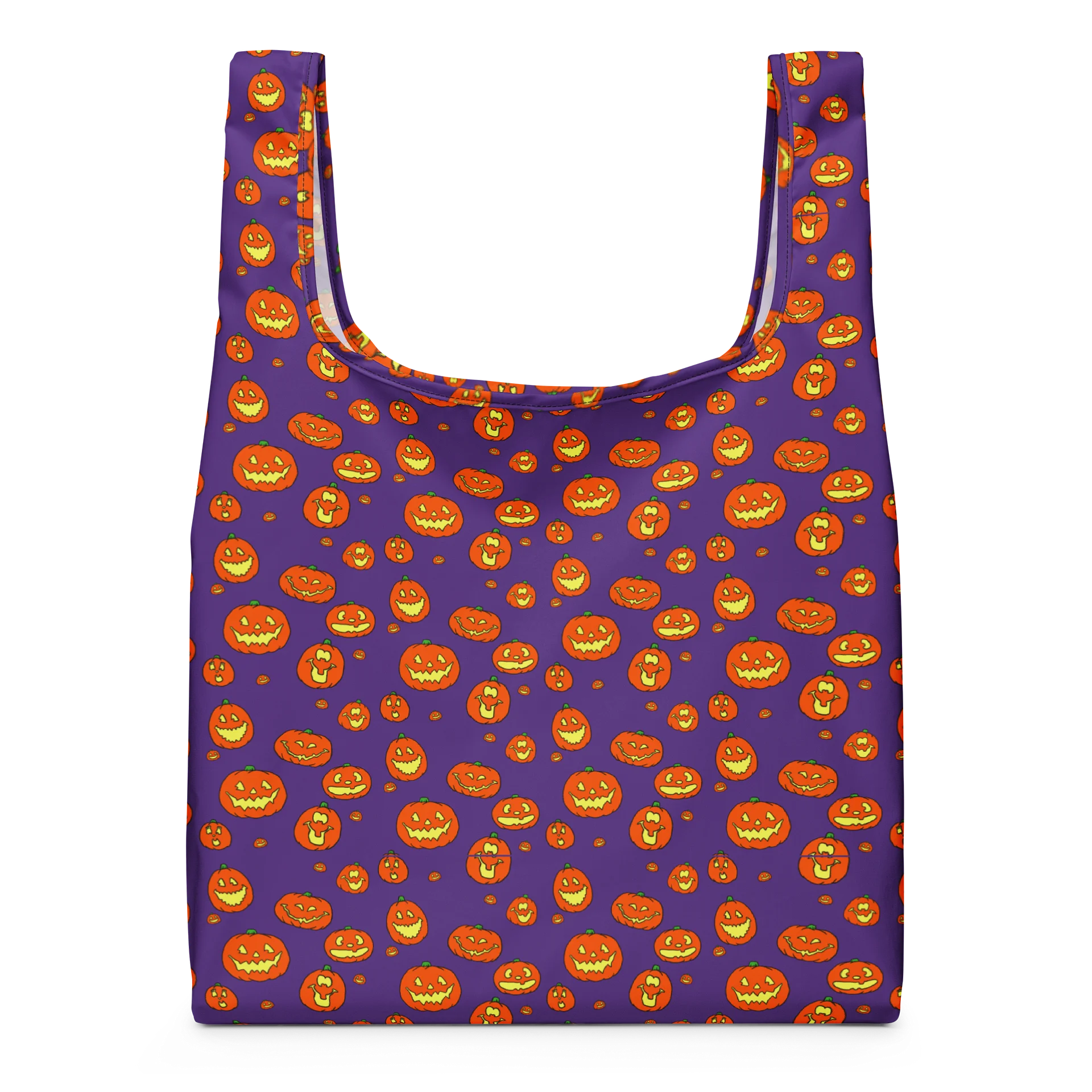 Vintage Pumpkin Reusable Shopping Bag - Purple product image (3)