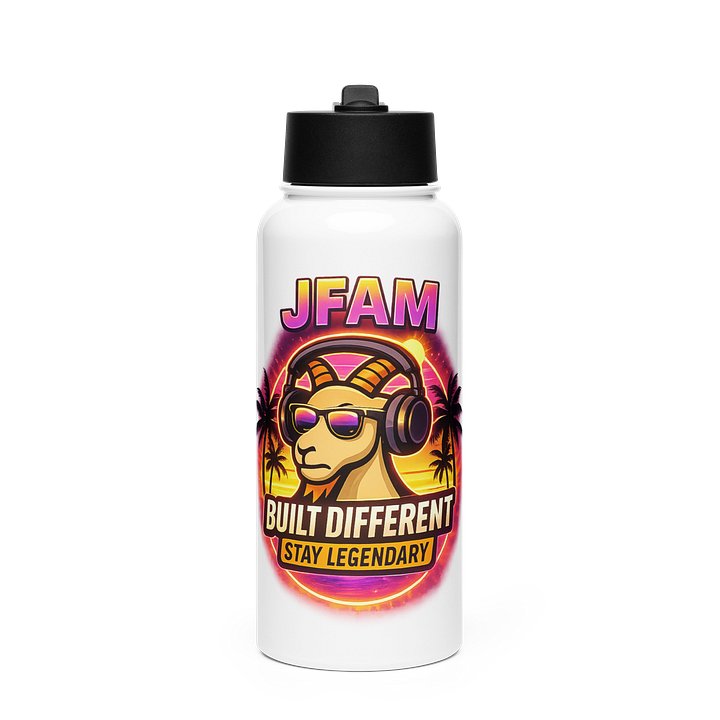 Legendary Beach Goat Stainless Steel Water Bottle product image (1)