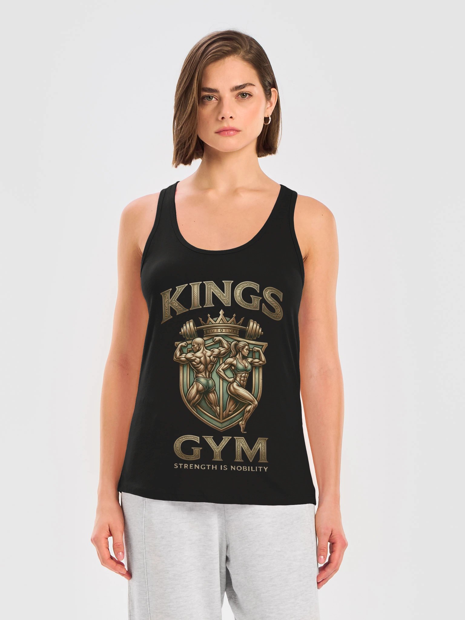 Kings Gym Women's Tank - Racerback Bodybuilding Top product image (22)