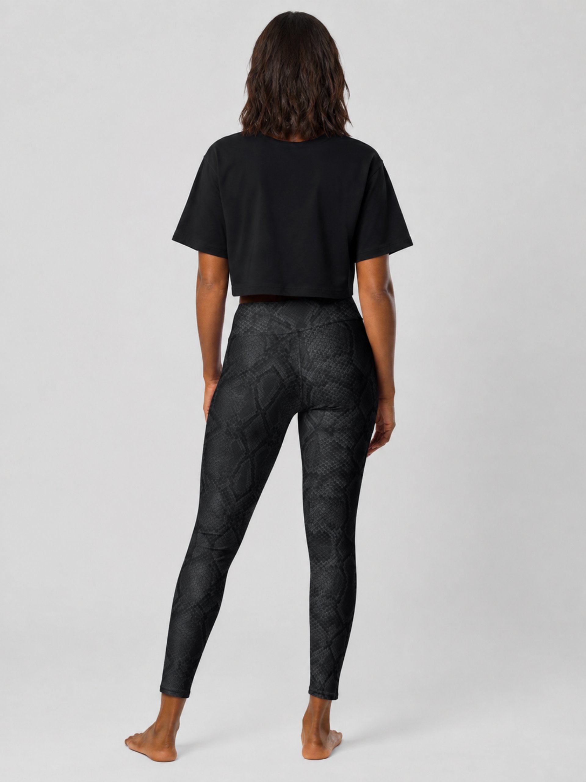 LEGGING TAILLE HAUTE ULTRA-SOUPLE IMPRIMÉ PEAU DE SERPENT – ALCHIMISTAE product image (2)