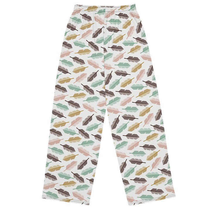 Mid-Century Modern Feathers Unisex Wide Leg Pants product image (2)