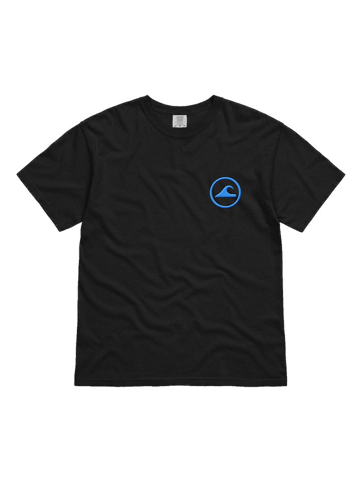 Embroidered Wave Rider Comfort Colors Garment-Dyed Heavyweight T-Shirt (Aurora Blue) product image (1)