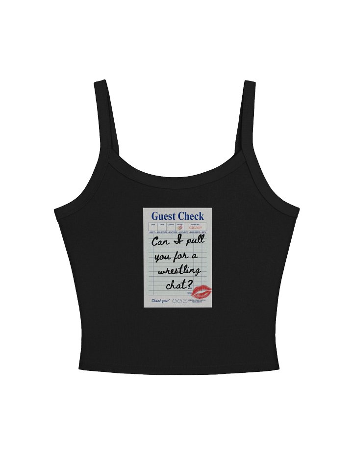 Can I Pull You For A Wrestling Chat? Micro Ribbed Tank Top product image (1)