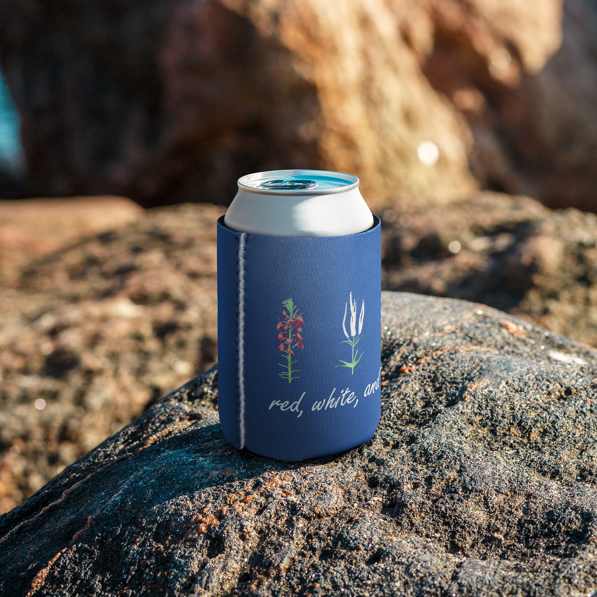 Red, White, and Bloom (Can Coozie) product image (7)