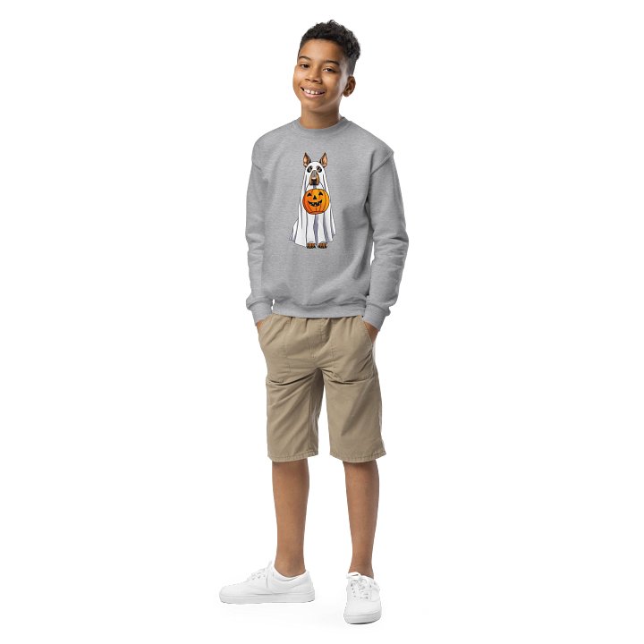 Halloween Doberman Youth Sweatshirt product image (2)