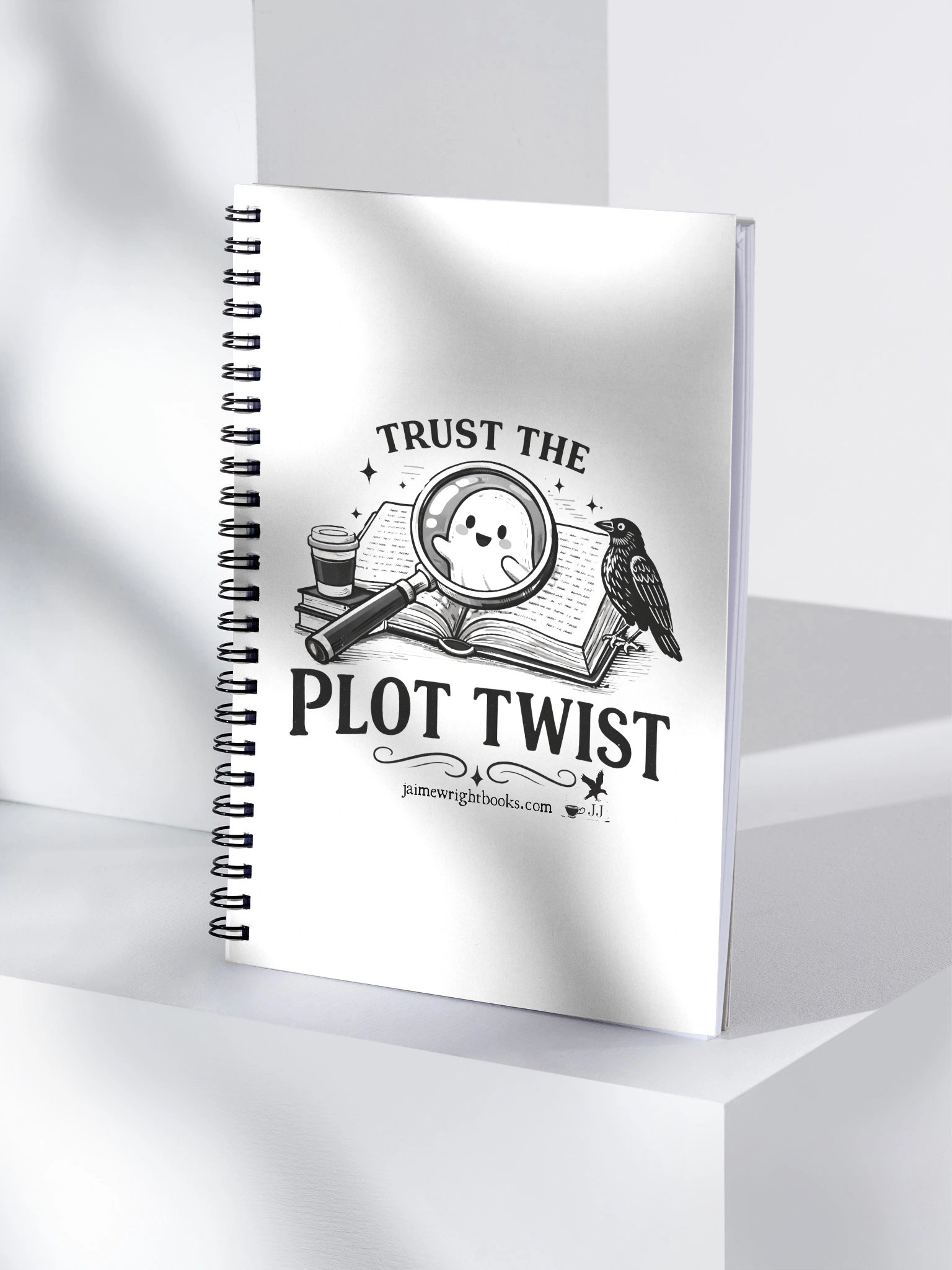 Plot Twist Spiral Notebook product image (4)