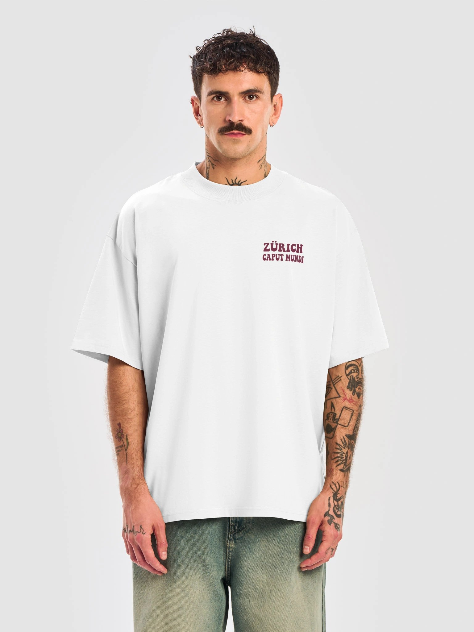 T-shirt Oversized Zurich Caput Mundi Bordeaux product image (4)