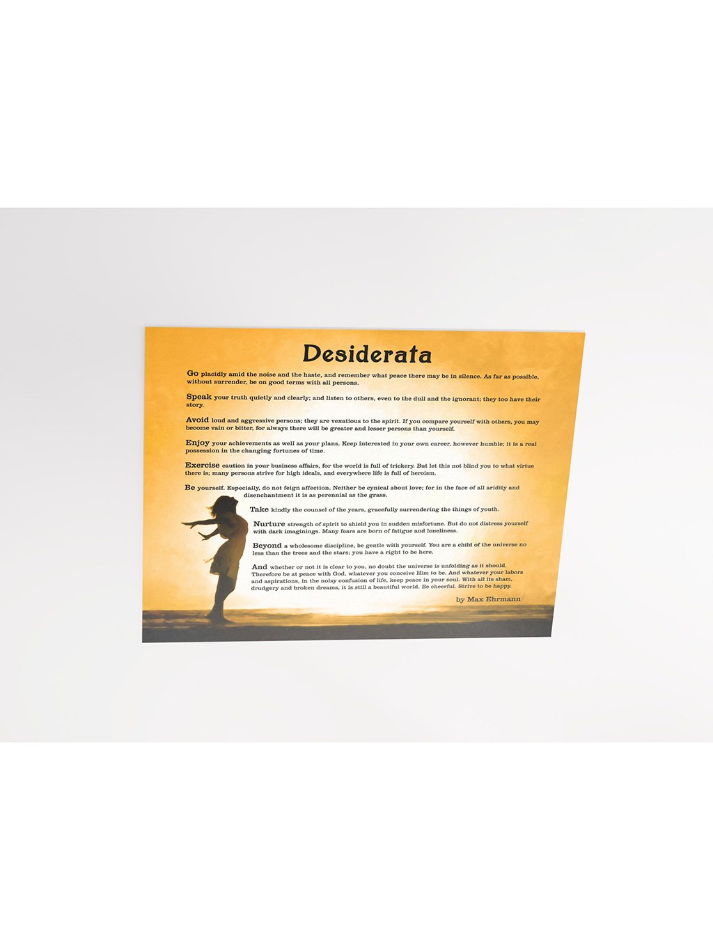 Desiderata Poem Print – Inspirational Studio Art Print product image (3)