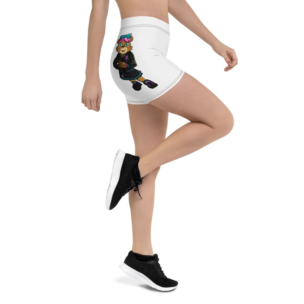Standing Girl Bear White Shorts product image (3)