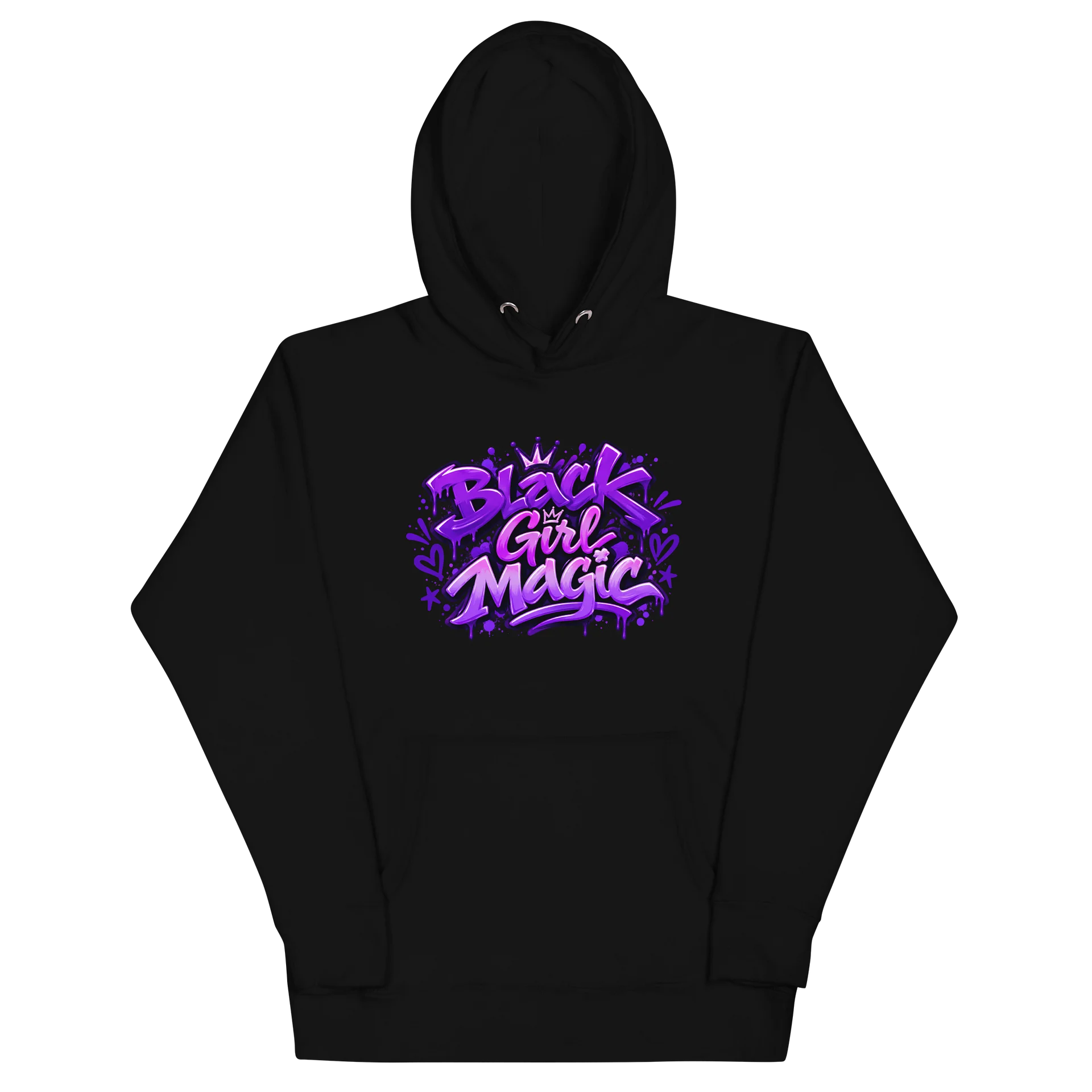 HERitage Black Girl Magic Hoodie In Purple product image (3)