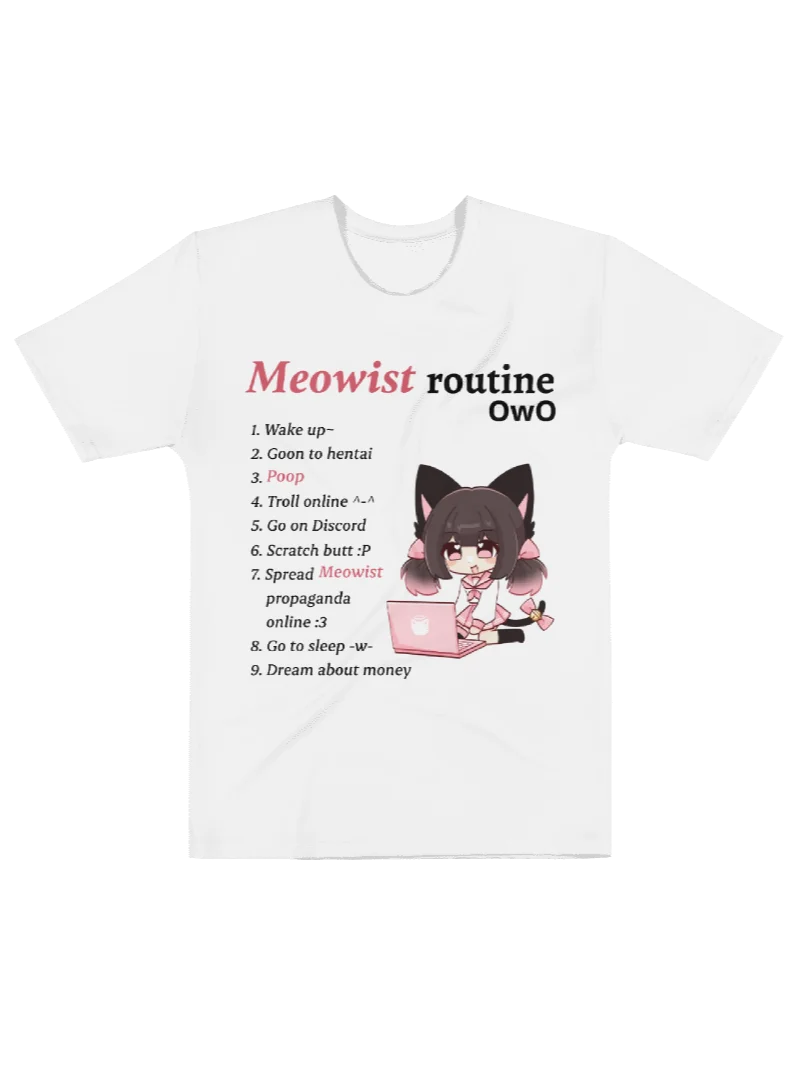 Meowist Routine - shirt product image (1)