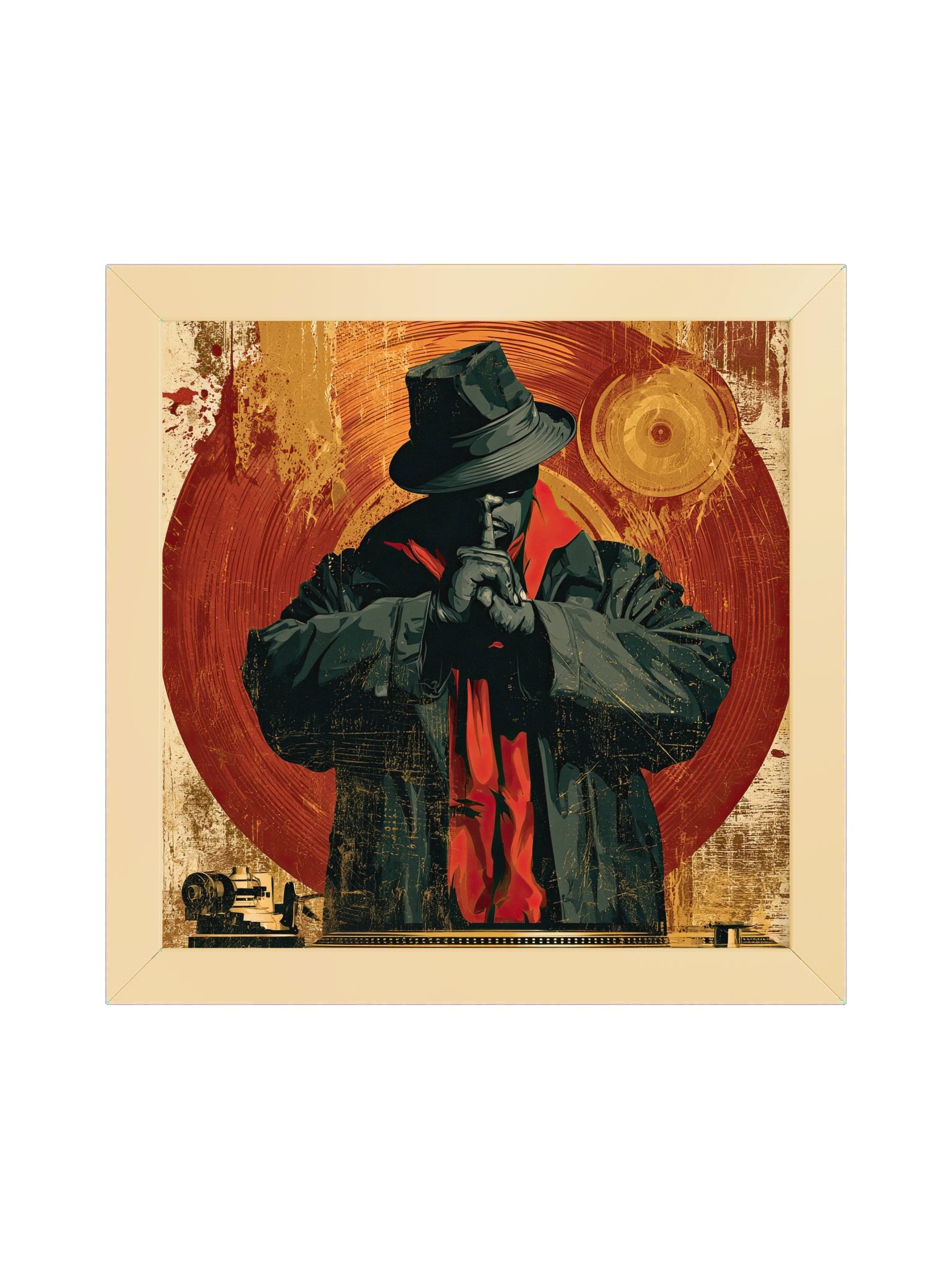 Off the Record | Framed Art Print | Originology | Black History X product image (1)