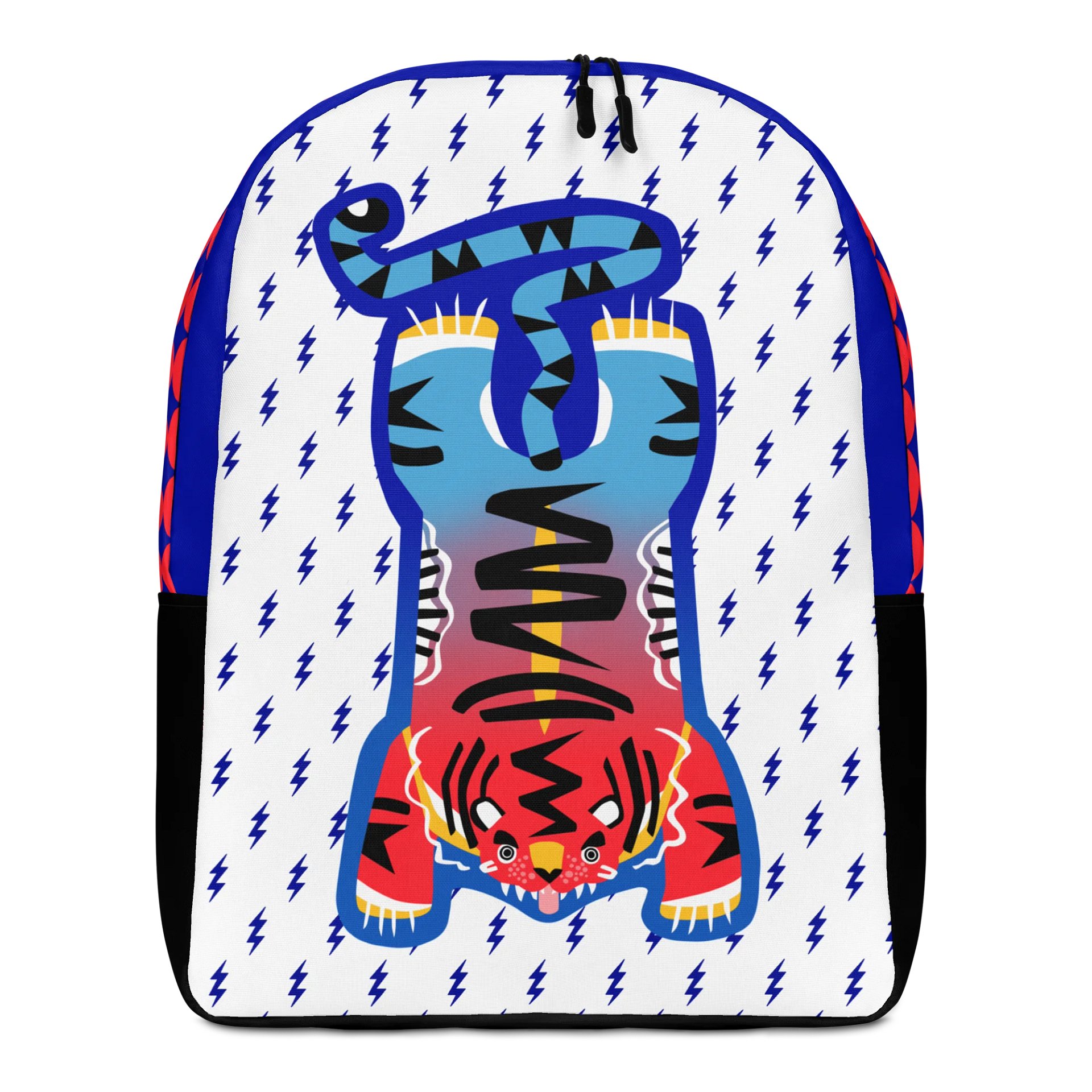 Blue and Orange Tiger Backpack product image (3)