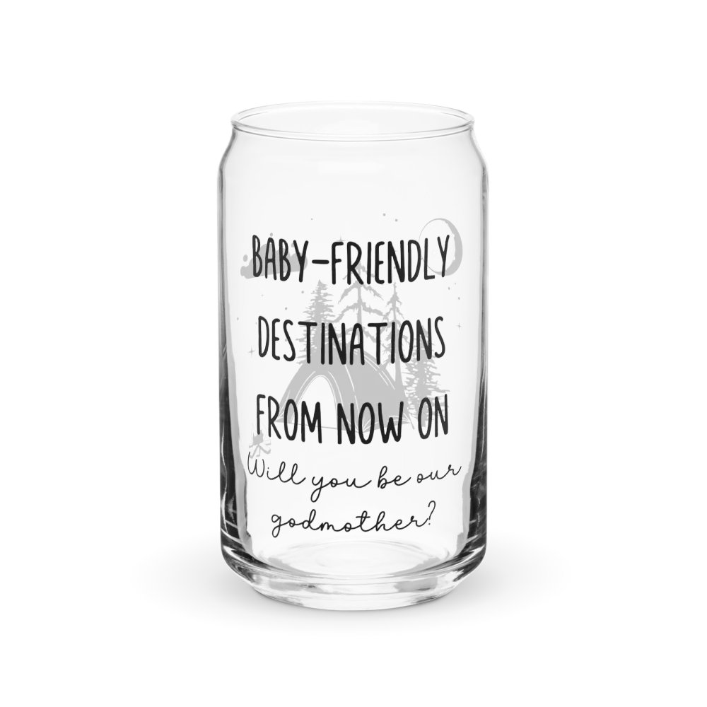 Camping Godmother Proposal Gift Iced Coffee Cup With Lid And Straw product image (10)