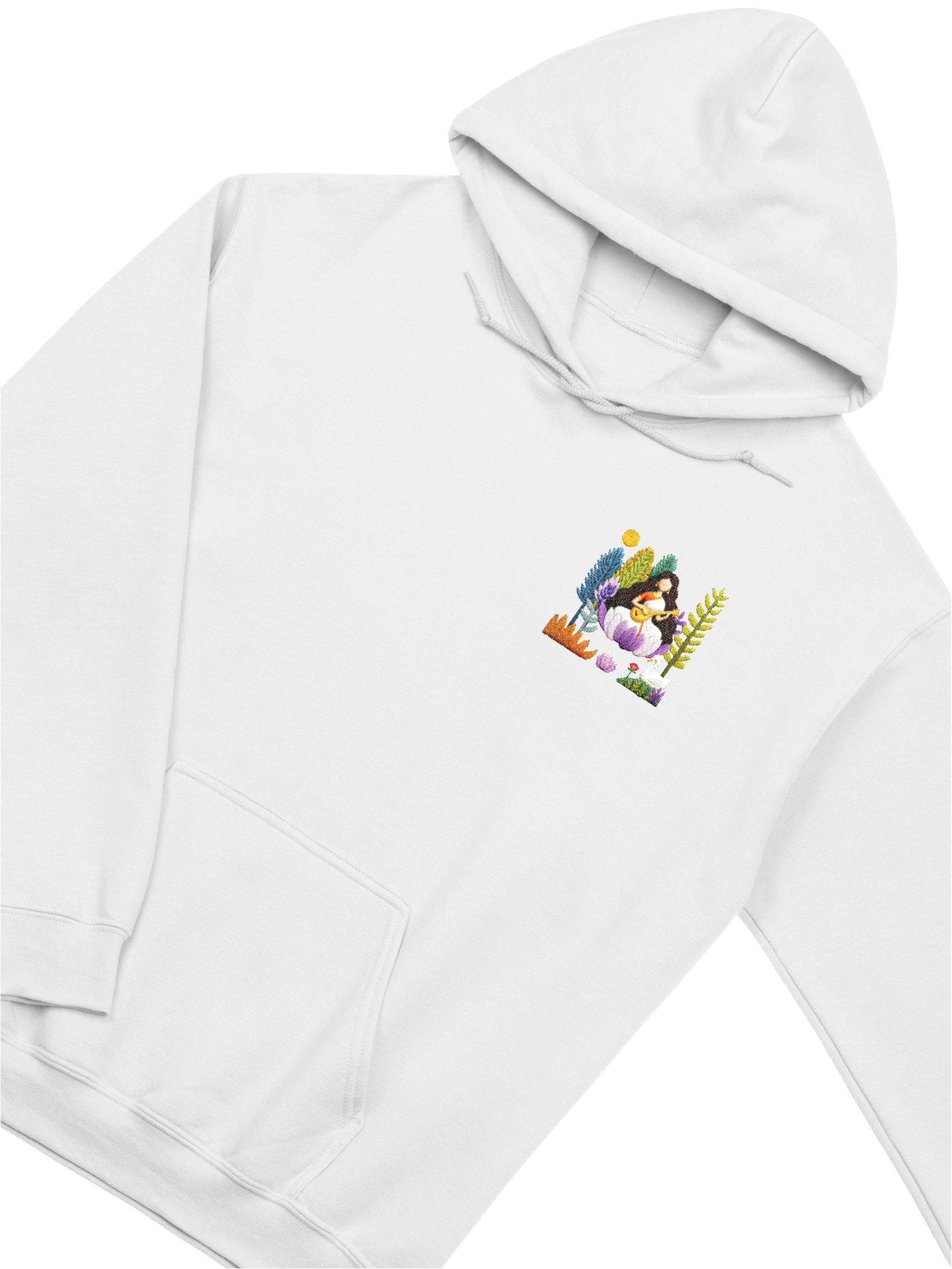 Om Aim Saraswatyai Namaha - Hoodie (WHITE) product image (3)