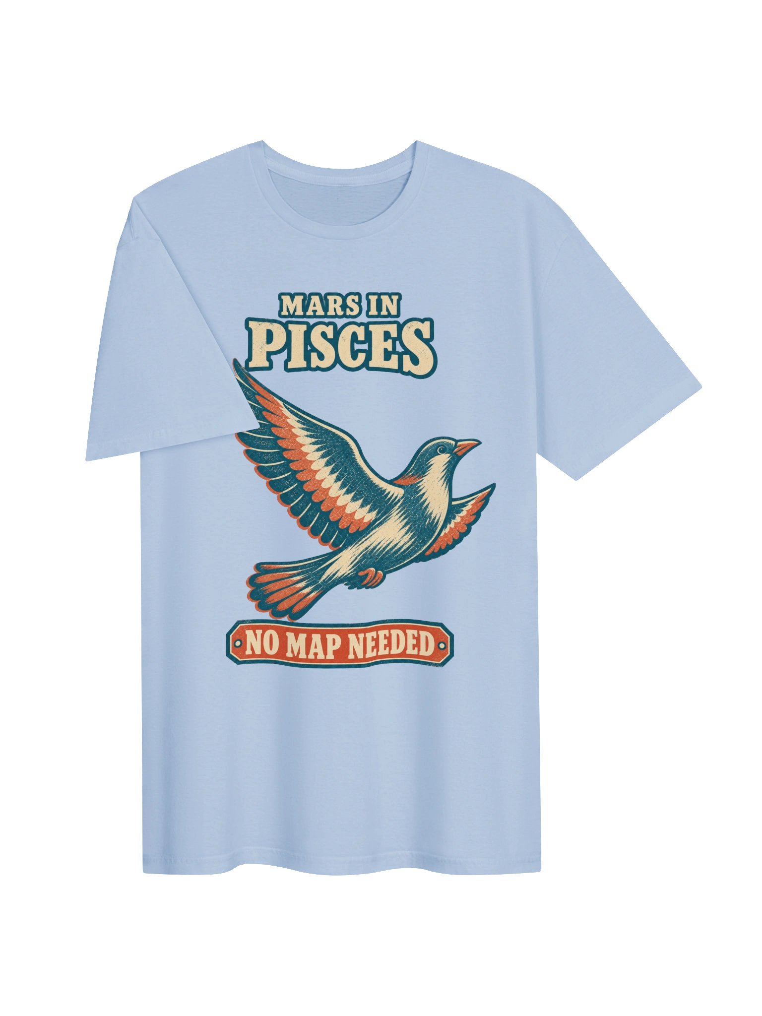 Mars in Pisces No Map Needed Tee product image (3)
