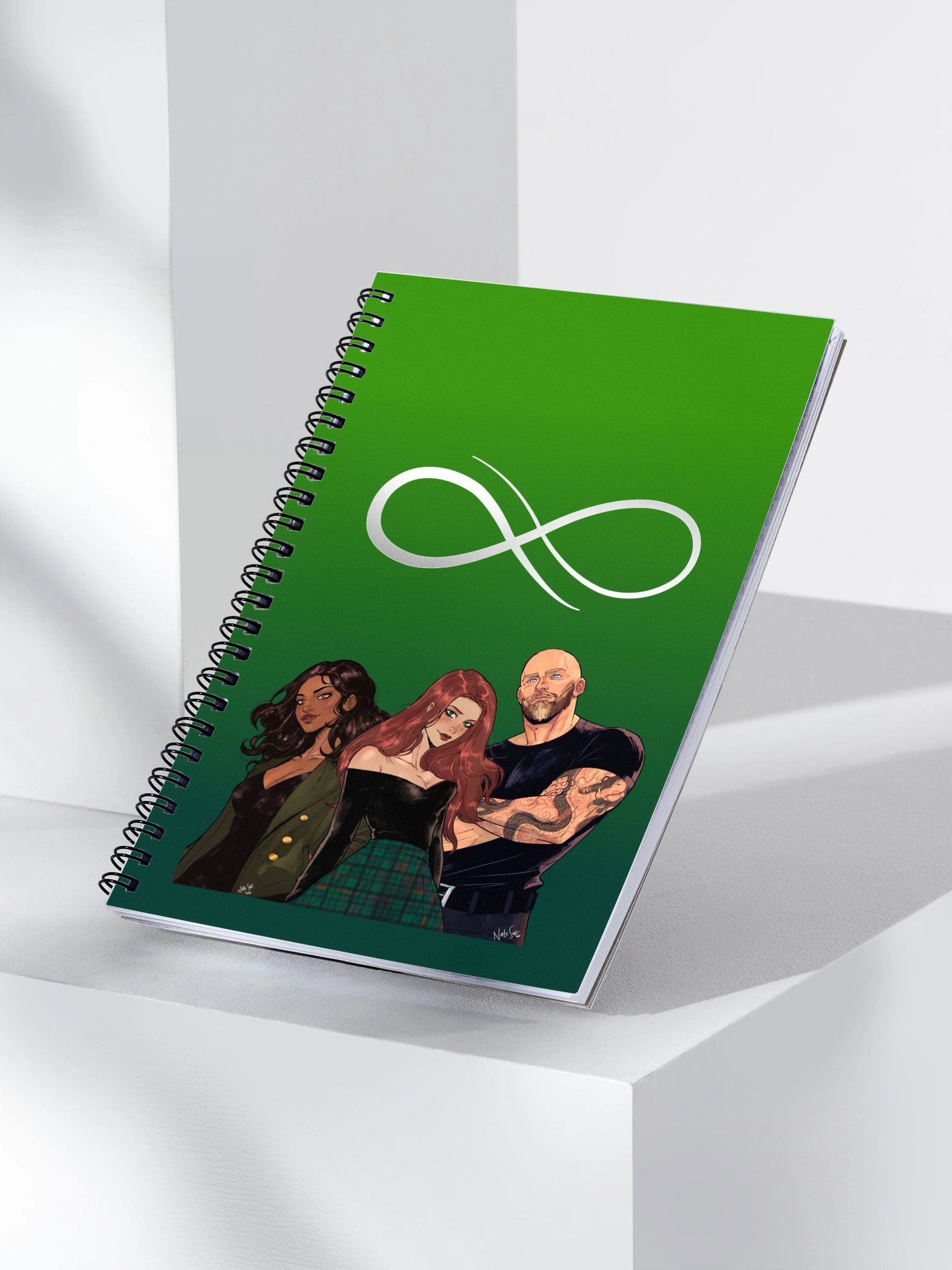 Character Trio Notebook Front & Back Design product image (3)