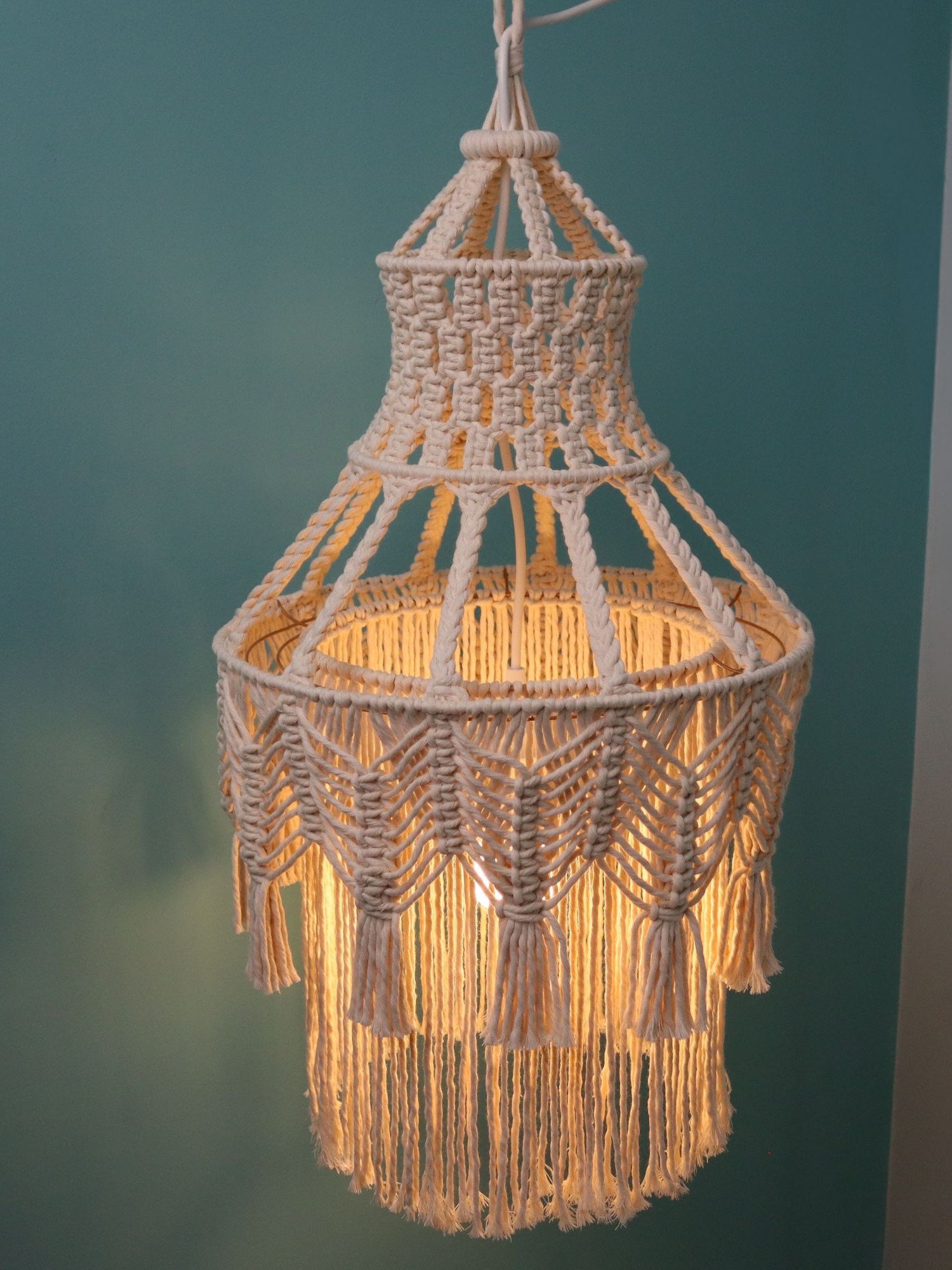 Boho Glow Macrame Chandelier (Digital PDF Pattern) product image (7)
