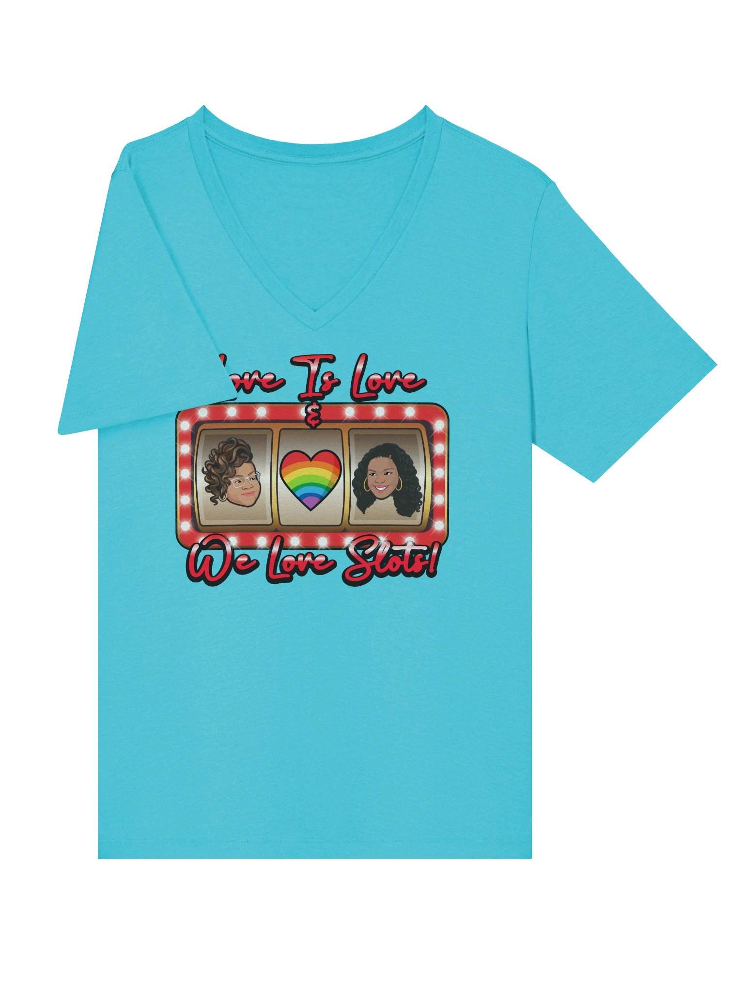 Love & Slots! Women's V-Neck product image (5)