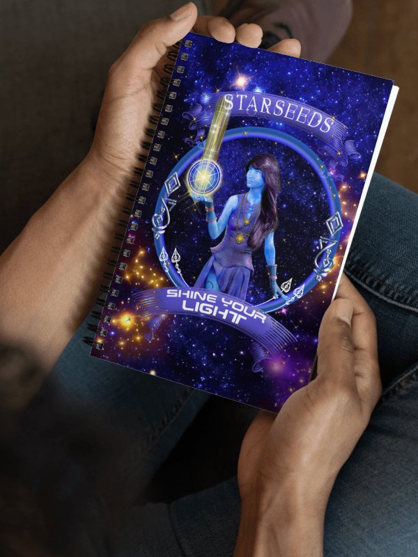 Starseeds Shine Your Light Spiral Notebook product image (1)