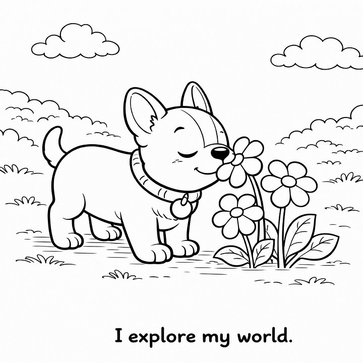 Buddy the French Bulldog’s Happy Day Coloring Book product image (2)