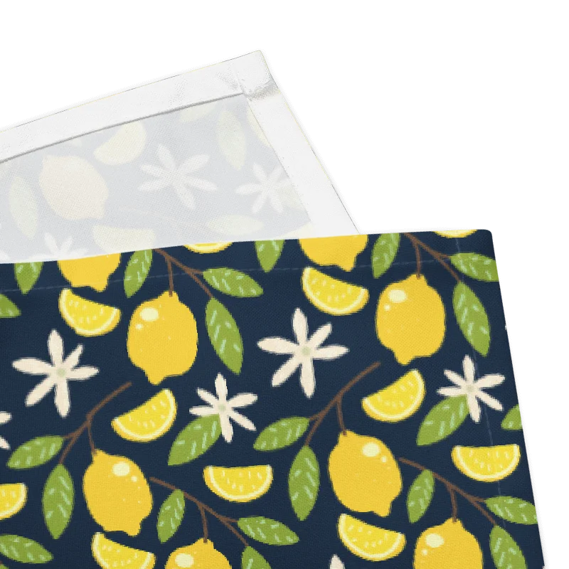 Lemon Print Cloth Napkin Set (4) | Bright & Cheerful Table Accent product image (4)