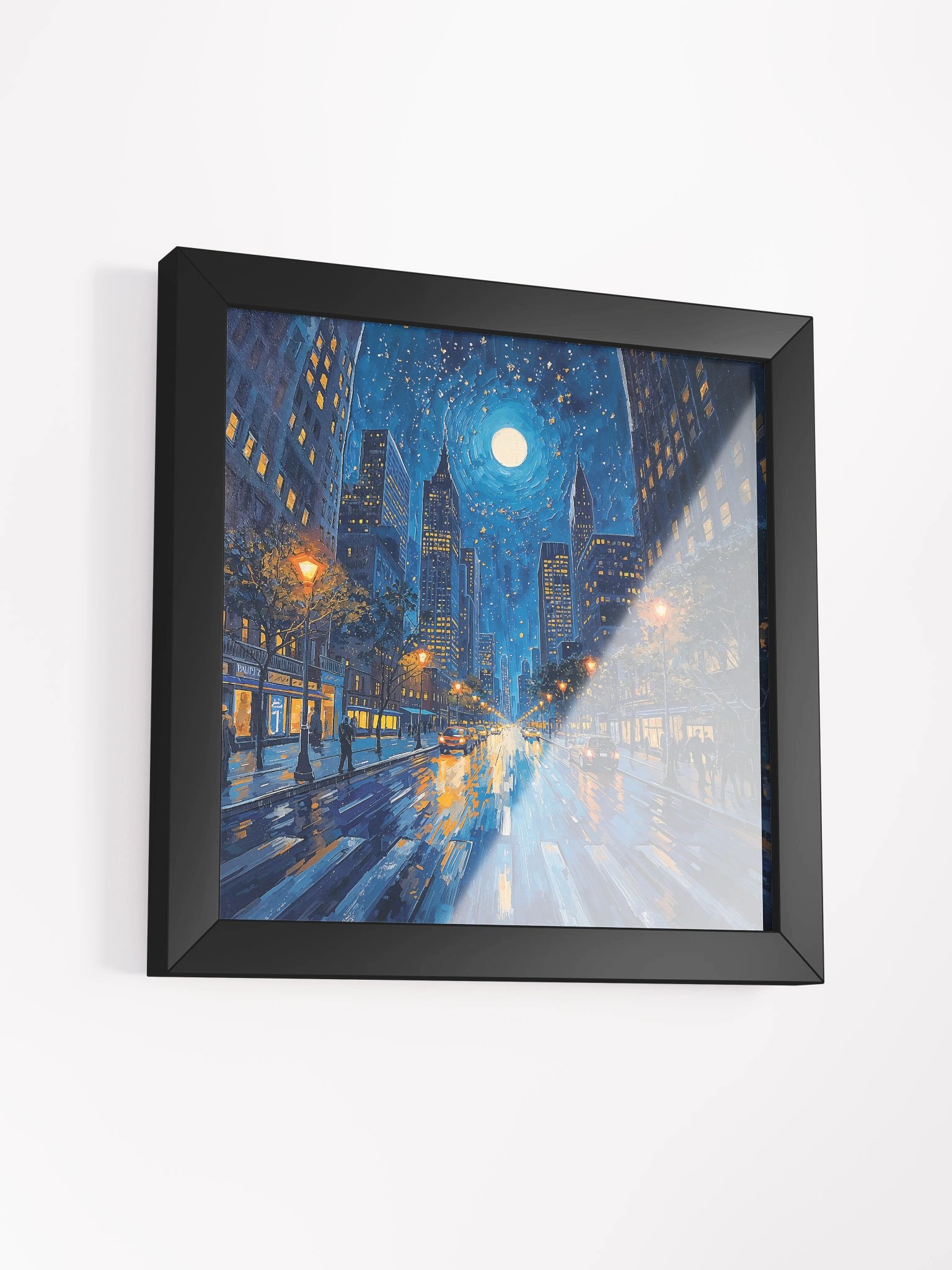 Moonlit Avenue Framed Print product image (11)
