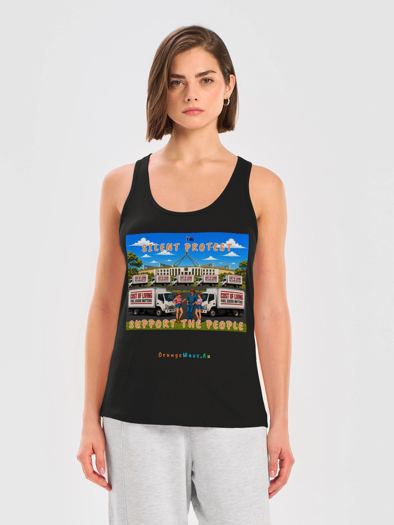Silent Protest Support The People Tank product image (3)