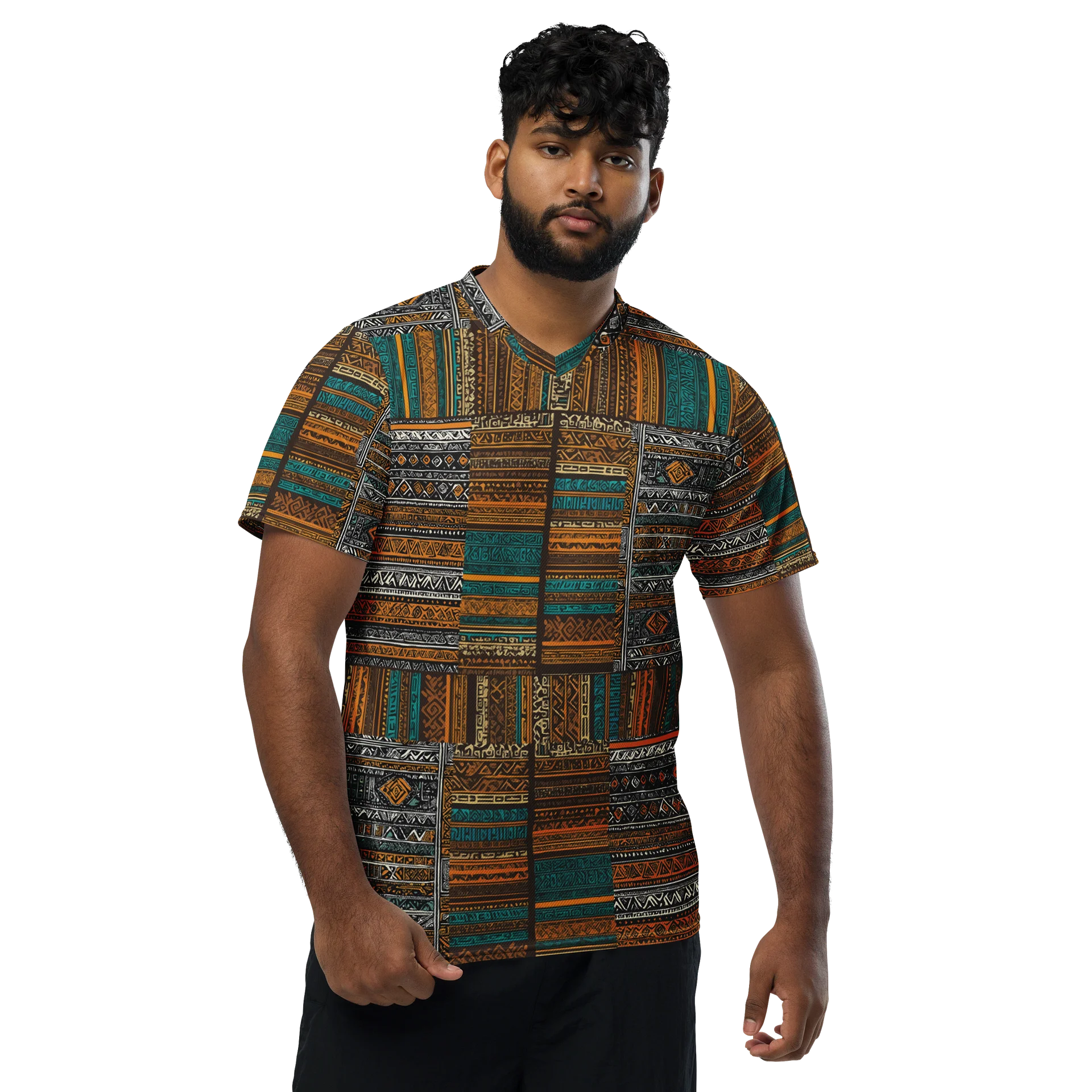 CaribbeanApples - Tribal Ambassador Pattern | Unisex Sports Jersey product image (1)