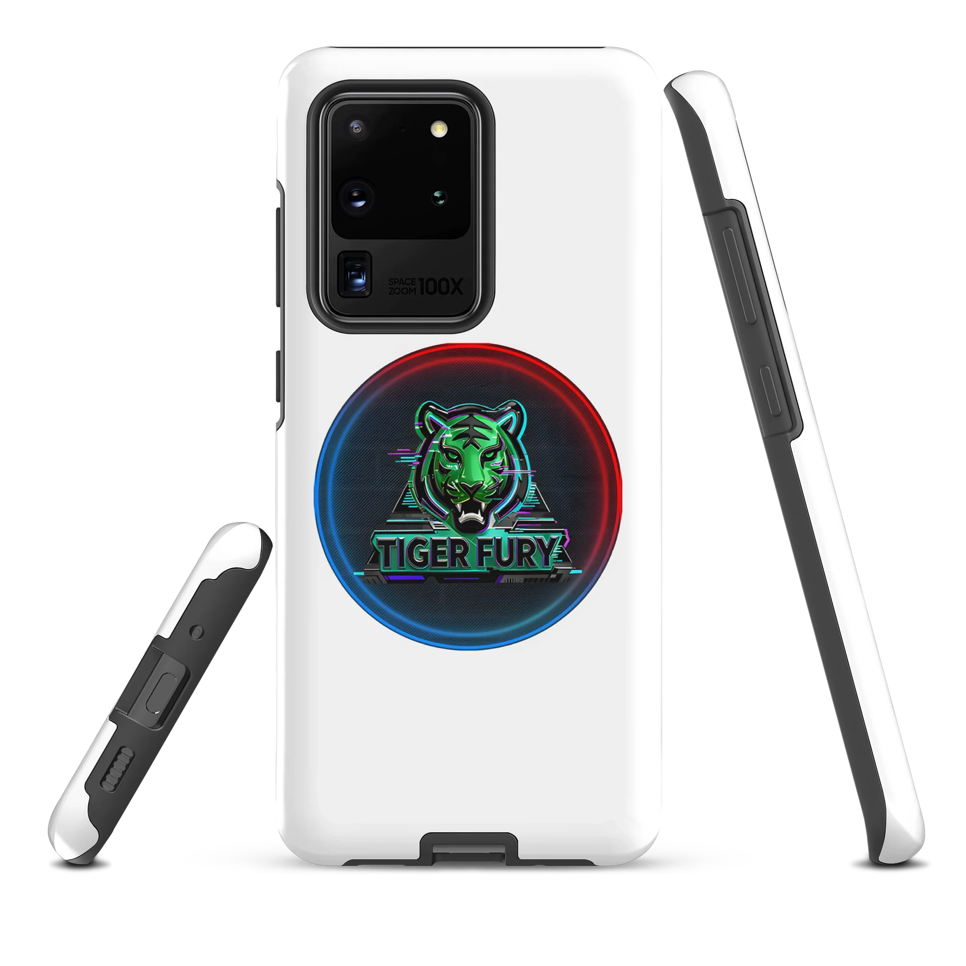 Tiger Fury Neon Emblem Samsung Tough Case product image (4)